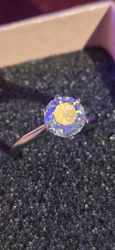 Carat moissanite engagement - moissanite,