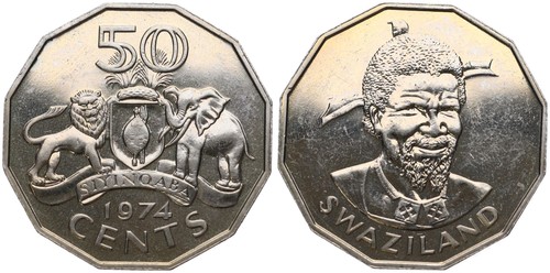 Swaziland 50 centesimi - swaziland,