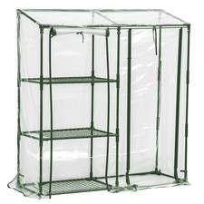 Serra da Balcone da Giardino Miniserra Policarbonato e Telo impermeabile ripiani