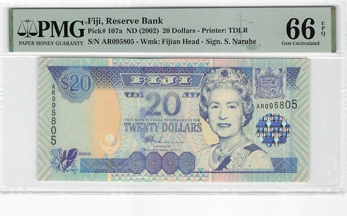 Fiji dollari 2002 107a - 2002, p-107a