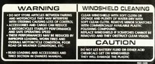 Honda RC30 RC 30 VFR750R Adesivo Decal Sticker Cleaning Warning Caution Cupolino