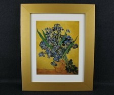 VAN GOGH Quadro con cornice di Legno STAMPA Arte MAESTRI DELLA PITTURA Les Iris