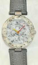 Vintage Tissot RockWatch pietra azzurra con cinturino in pelle blu Mica Tissot R150