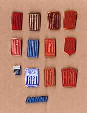 Vintage FIAT LOGO stick pin badges 1960s Italy Auto Anstecknadel 500 1300 1500