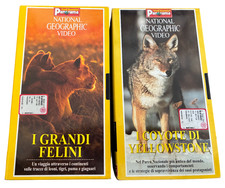 VHS Videocassette Documentari natura Coyote Felini National Geographic Panorama