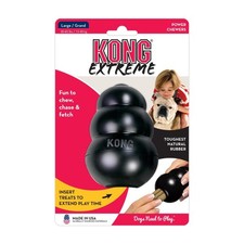 Kong Extreme L, Nero - Masticabili IN Gomma Naturale per Cani Giocattoli