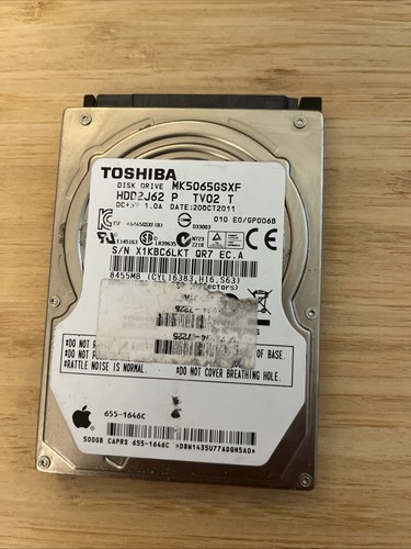 Toshiba mk5065gsxf hdd2l13 - toshiba,
