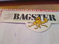 ADESIVO VINTAGE STICKER kleber BAGSTER