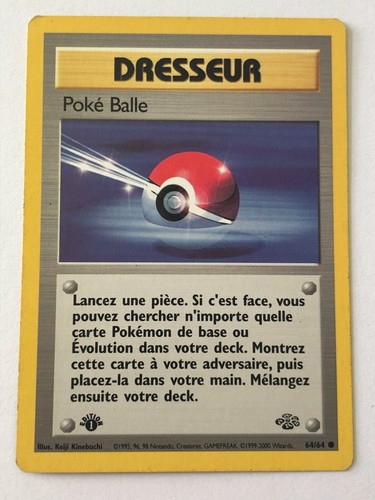 Carta pokemon poké palla - carta,
