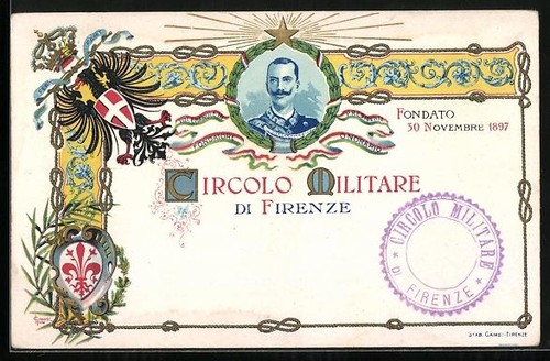 Cartolina firenze circolo - firenze,,
