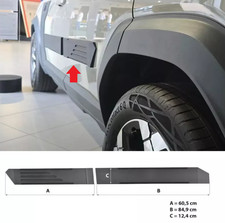 Modanature protezione porte 4 pezzi laterali abs nero per Dacia Duster III 2023-