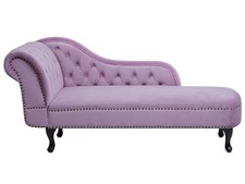 Chaise Longue in Velluto Viola