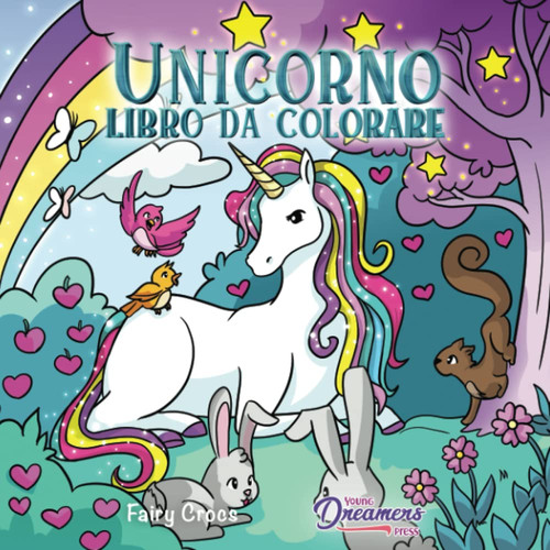 Unicorno libro colorare - libro, da