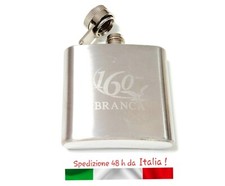 Fiaschetta Gavetta Liquore Amaro Alcool Acciaio Fernet Branca 160 Anni Collezion