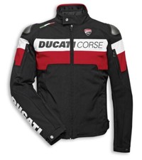DUCATI Dainese Corse TEX C5 Tex giacca giacca in tessuto Tex Jacket nero rosso NUOVO