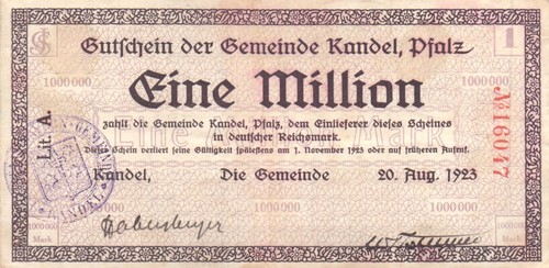 Kandel comune 1 milione di - comune,