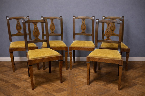 Suite sedie intarsiate - di,