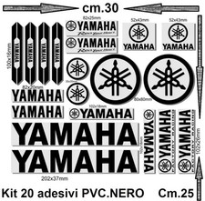 Kit 20 Adesivi YAMAHA NERO