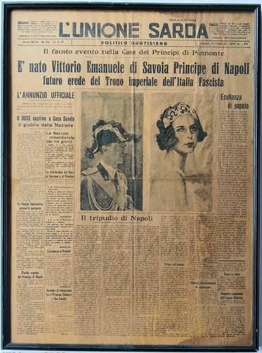 Prima pagina originale 1937