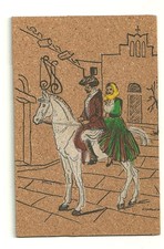 SPLENDIDA CARTOLINA IN SUGHERO