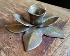 Antico CANDELABRO PORTA CANDELA Vintage Collection Rare Leggere descrizione 