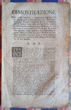 Antica Relazione Senato Di Nizza Savoia Giuglaris Torino Gio Francesco Mairesse