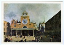 Fine Art Postcard Canaletto Campo San Giacomo di Rialto Square Venice Unposted