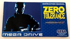 MEGADRIVE SEGA ZERO TOLERANCE  ACCOLADE  MANUALE MULTILINGUE  NO GIOCO