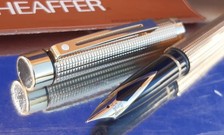 Vintage Fountain Pen Sheaffer Targa Gold Plated Nib 14k  