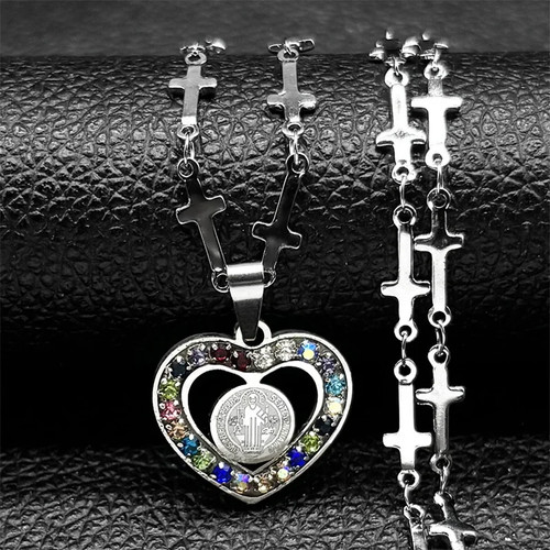 Collana catena cuore - , da
