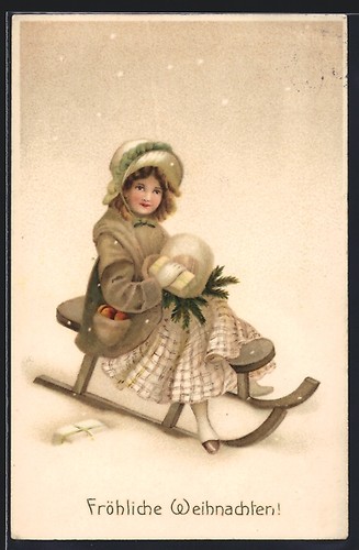 Signorina con pacchetto - , su