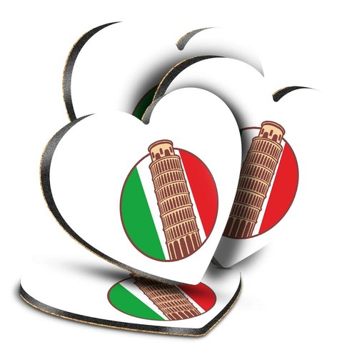 Sottobicchieri cuore mdf - cuore,