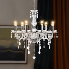 6 luci Lampadario Di Cristallo, K5 Plafoniera in Cristallo a Sospensione Moderna