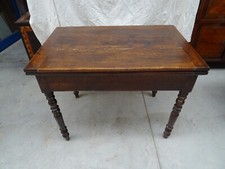 Tavolo a plancia doppia in noce massello Luigi Filippo 1860 Piemonte