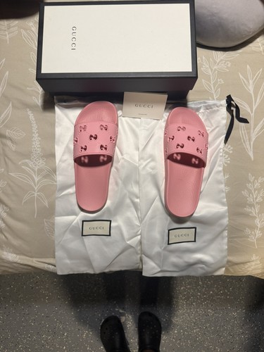 Gucci women pink rubber - rubber, gg