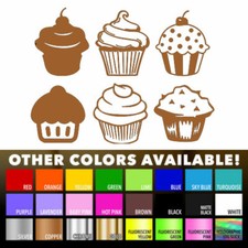 Cupcake decalcomania vinile