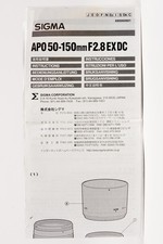 Manuale D'istruzioni Sigma APO