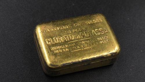 Antica scatola alluminio latta - antica,