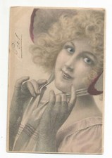 C1 - Cartolina Illustrata Donna Costumi Primi 900