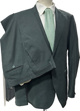 ABITO UOMO SARTORIALE VERDE SCURO CHICCO SLIM FIT DROP 7  MADE IN ITALY TG 44 46