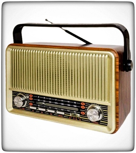 Radio stile retrò color - radio,