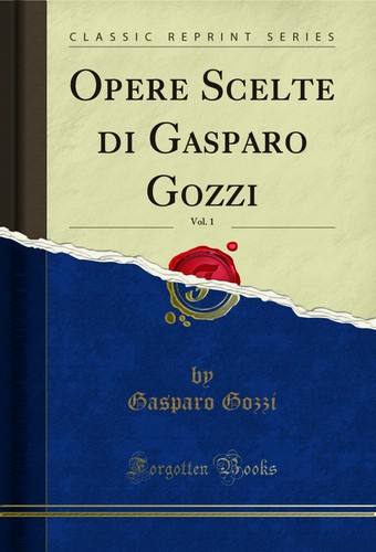 Opere scelte gasparo gozzi - di,