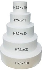 Set 5 Basi Tondo Polistirolo