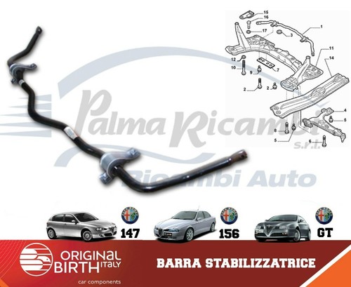 Barra stabilizzatrice - barra,