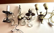 tre lampade da parete vintage