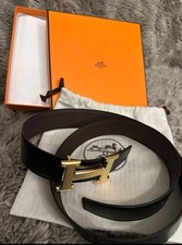 Cintura uomo Hermes Paris mai indossata 100cm 38mm con fibbia