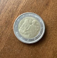 ITALIA 2015 MONETA 2 EURO Dante Alighieri Circolata