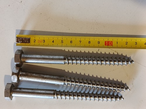 Tirafondi acciaio inox - acciaio,