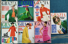 GRAZIA 1967 LOTTO 7 NUMERI COMPLETI DI INEDITI PER STOCK DE CHIRICO AIMONE GUIDI