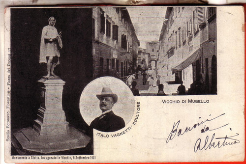 Cartolina vicchio mugello - vicchio,